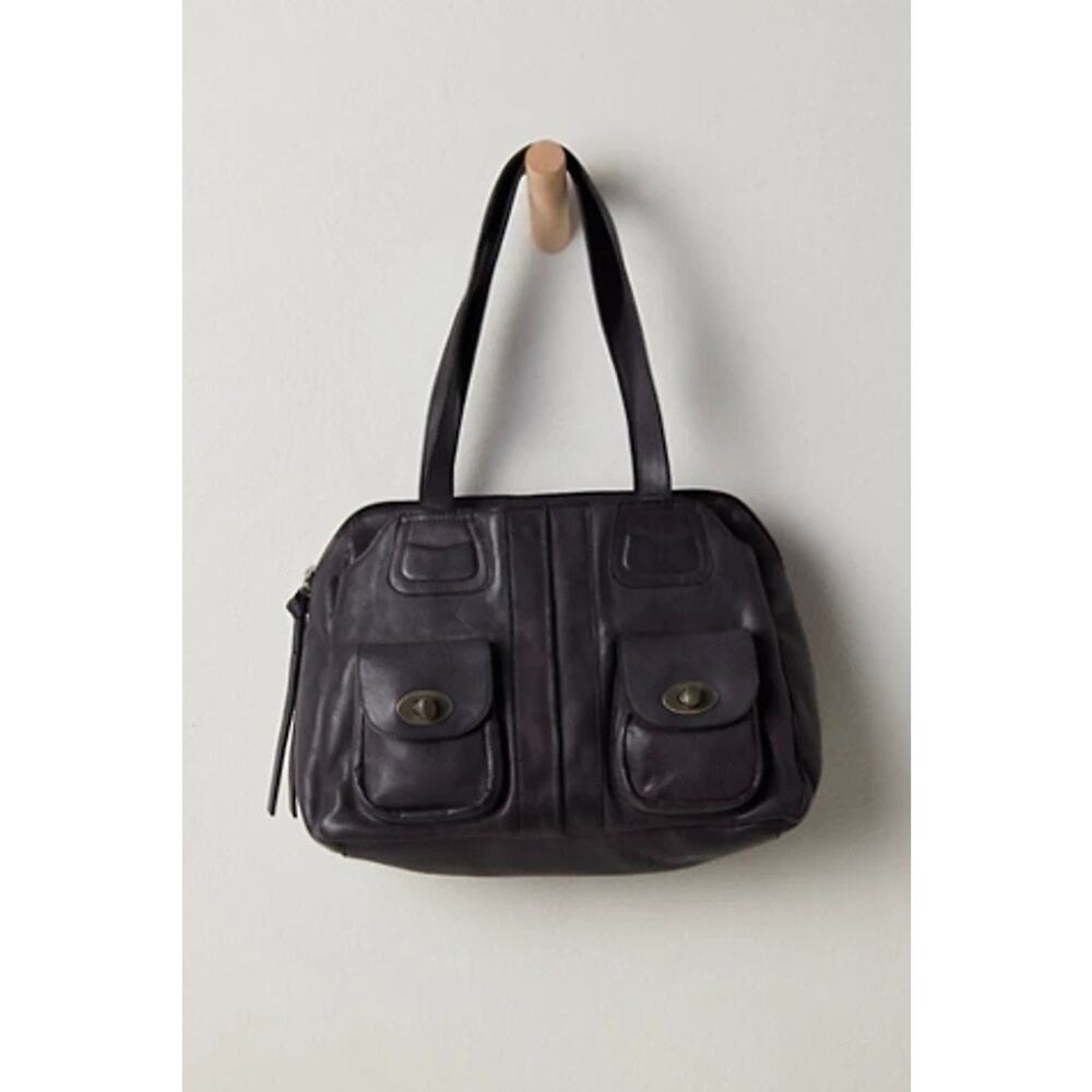 NWT Free People Billie Bowler Bag Black